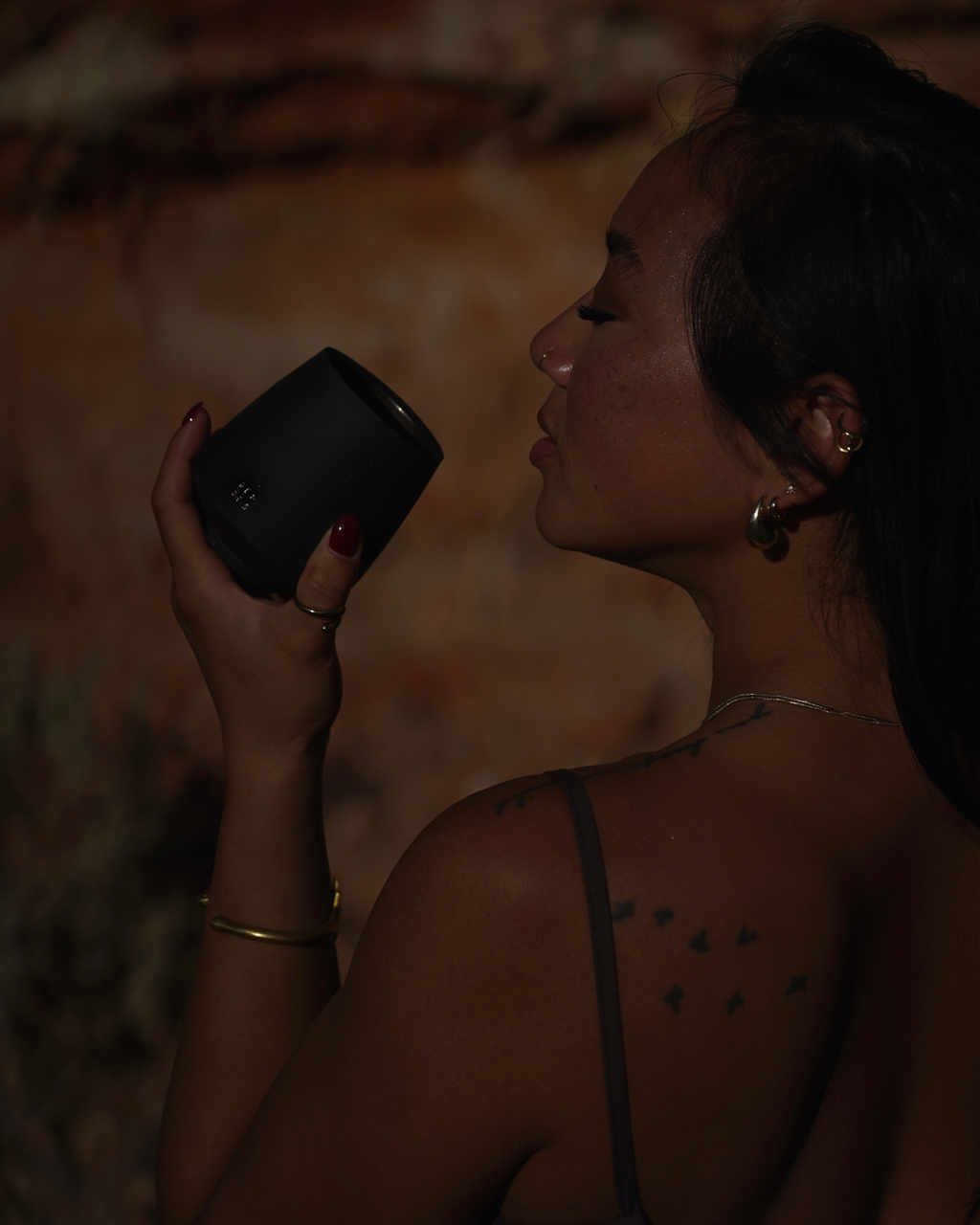 SENSES x JC | Handmade Ceramic Toxin-Free Beeswax Woodwick Candle