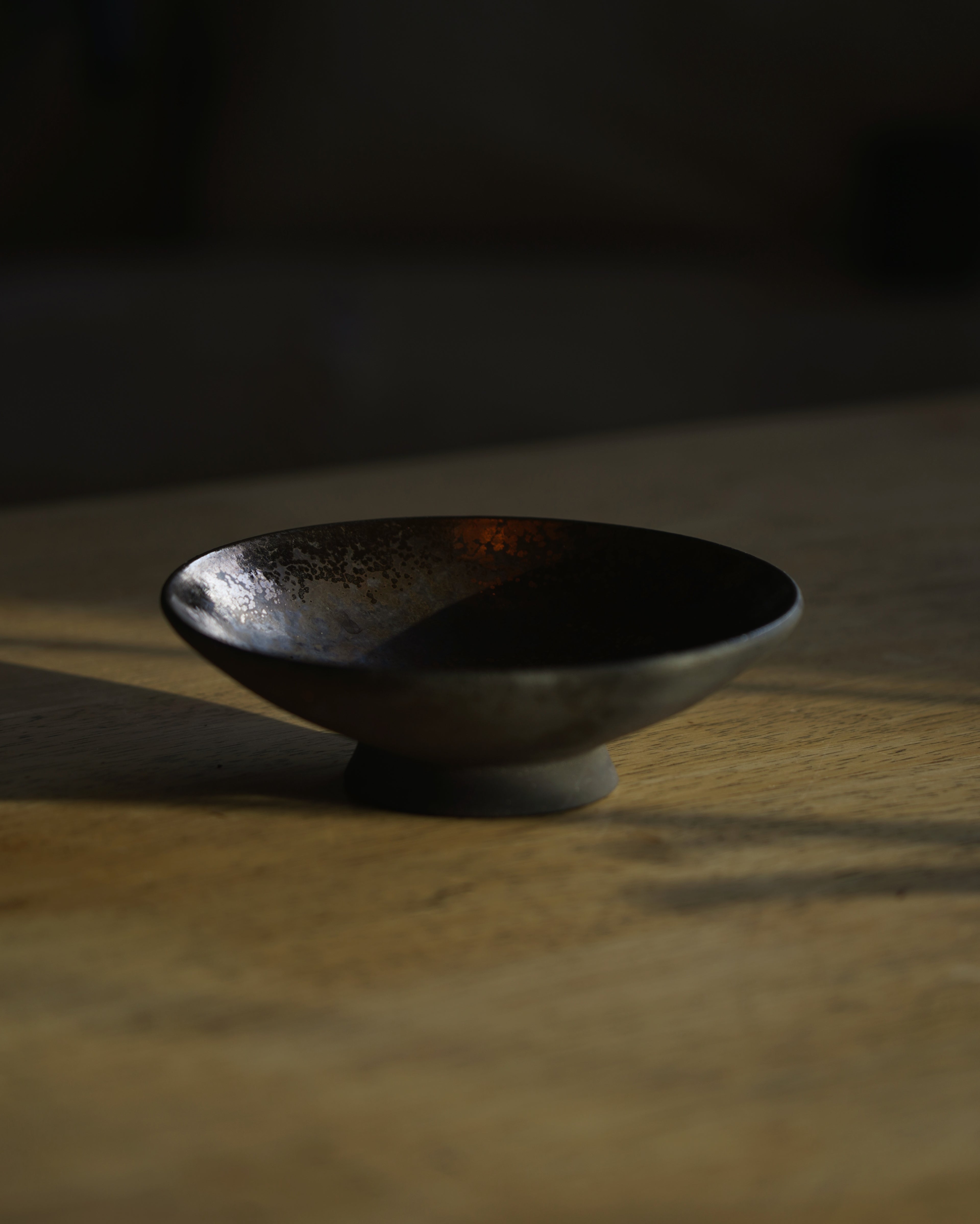 Handmade Black Stoneware Incense Bowl | For Everyday Ritual