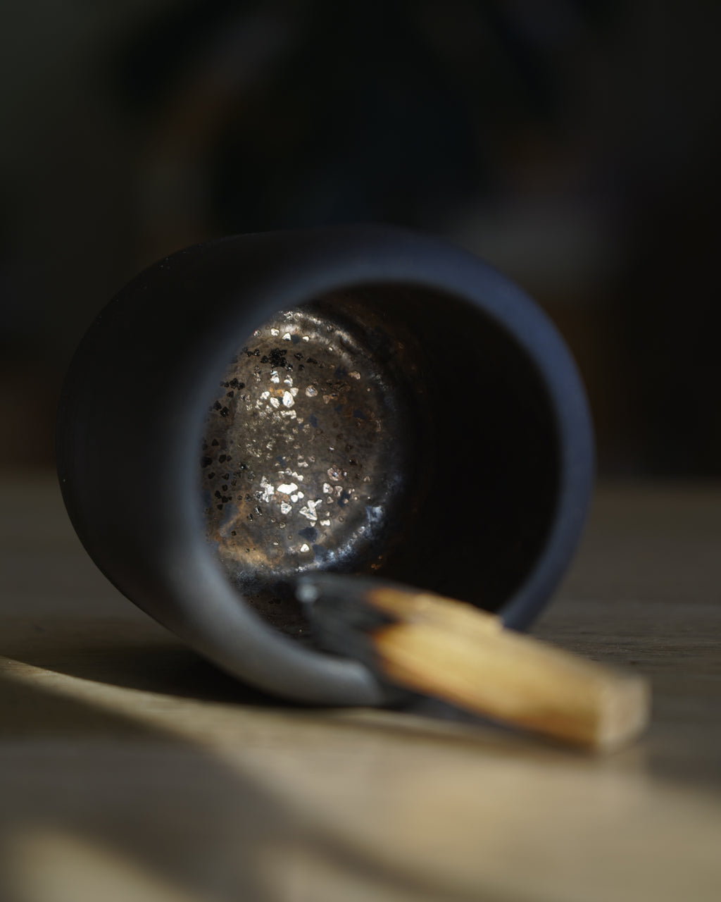 Handmade Black Stoneware Utensil Holder | For Everyday Objects
