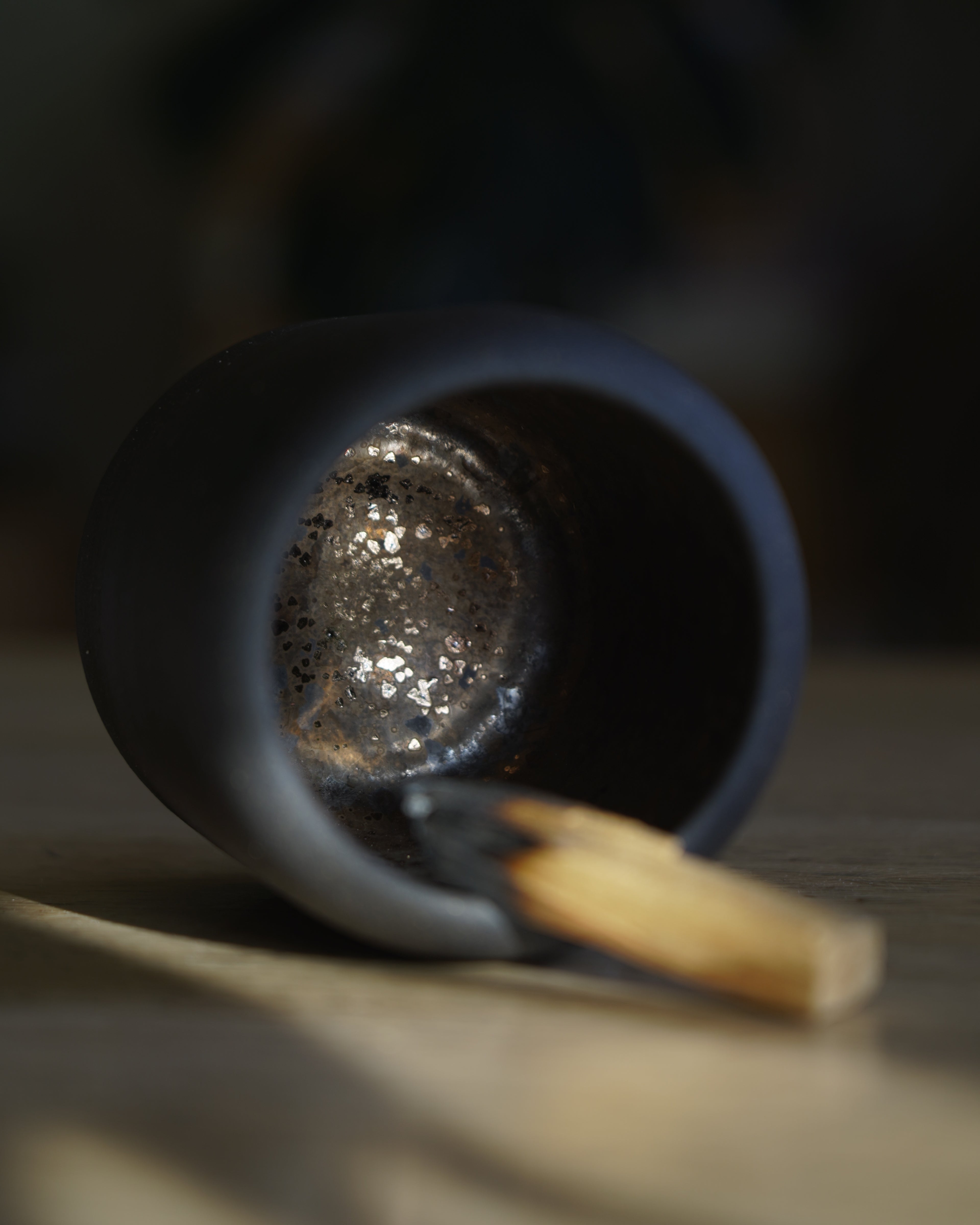Handmade Black Stoneware Utensil Holder | For Everyday Objects
