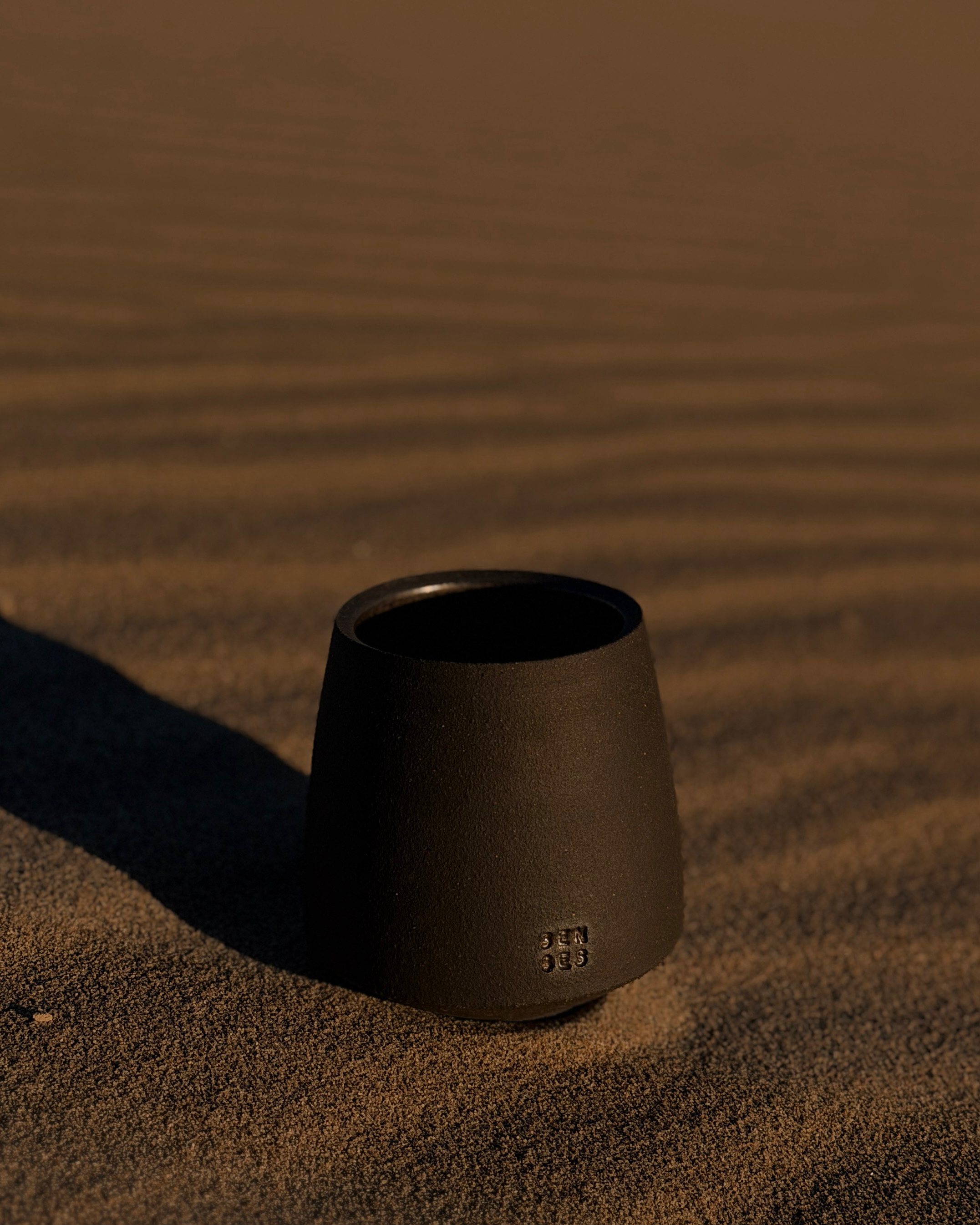 SENSES x JC | Handmade Ceramic Toxin-Free Beeswax Woodwick Candle