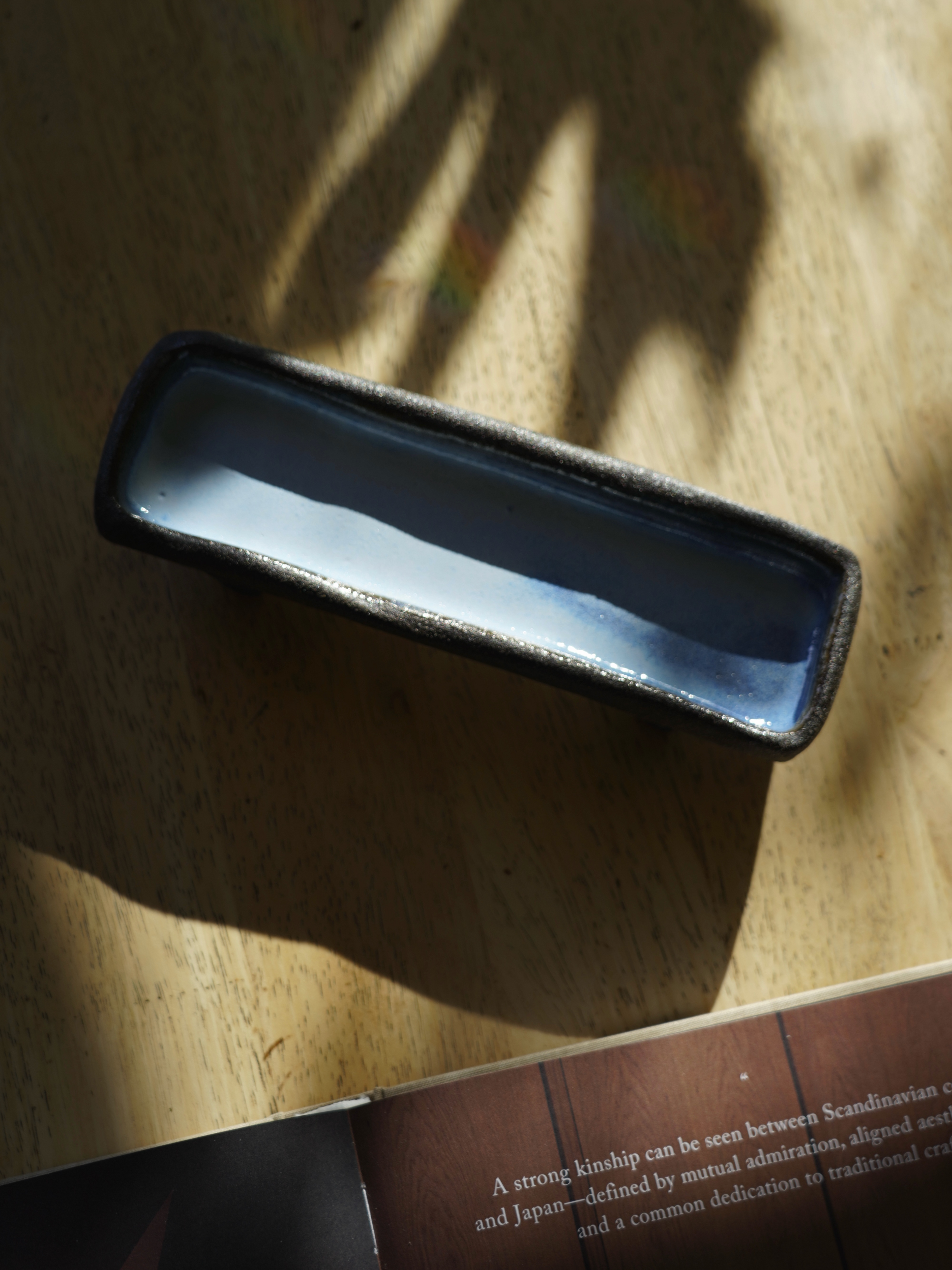Handbuilt Stoneware Footed Display Tray | For Everyday Objects
