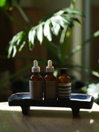 Handbuilt Stoneware Footed Display Tray | For Everyday Objects